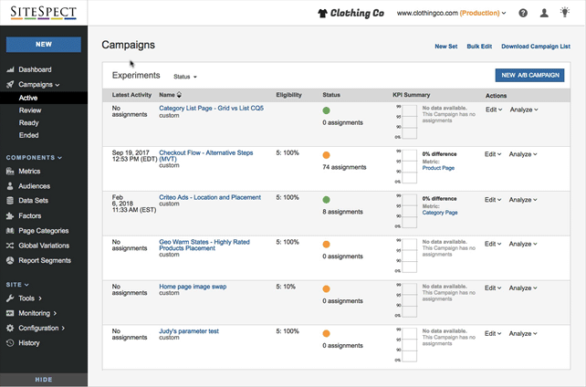 2018 New Navigation Highlights and Benefits - Campaign Centric Navigation