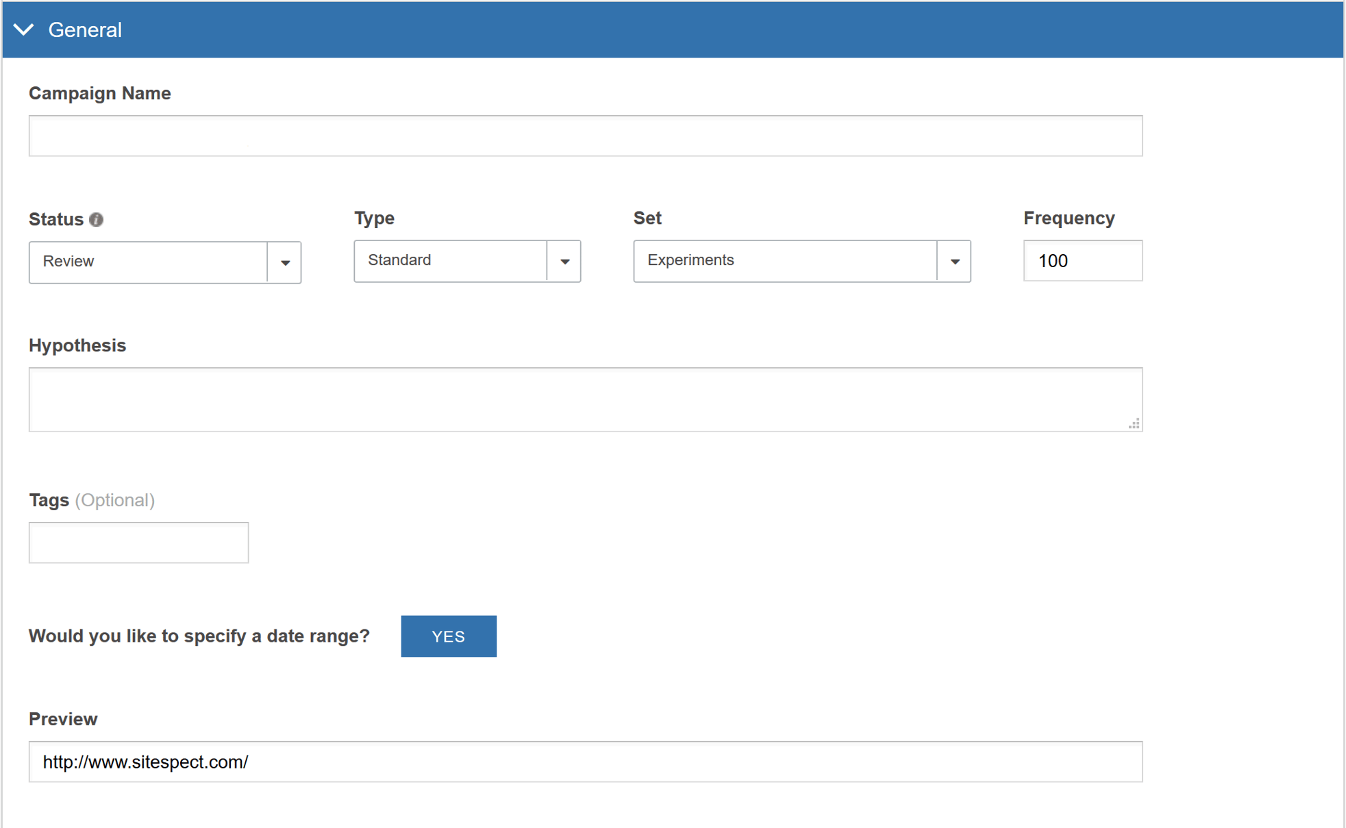 How do I create an A/B Test with multiple Variation Groups?