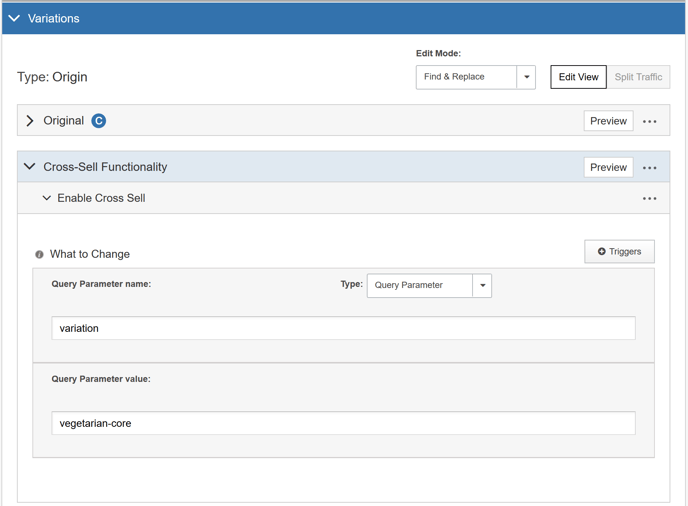 Integrating SiteSpect and Oracle ATG Web Commerce - Variations