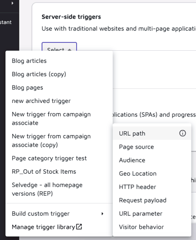 URL-path-trigger